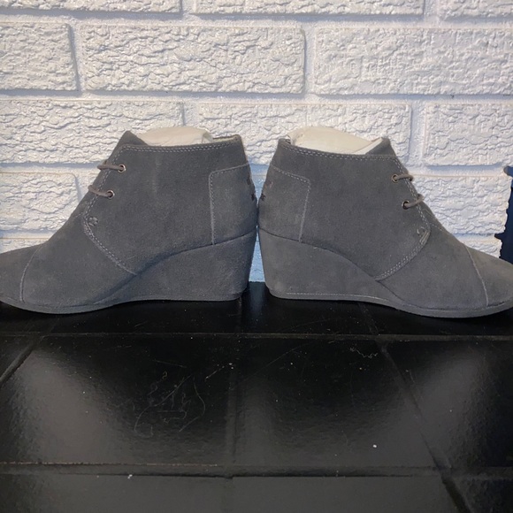 Toms Suede Wedged Booties - Picture 2 of 4